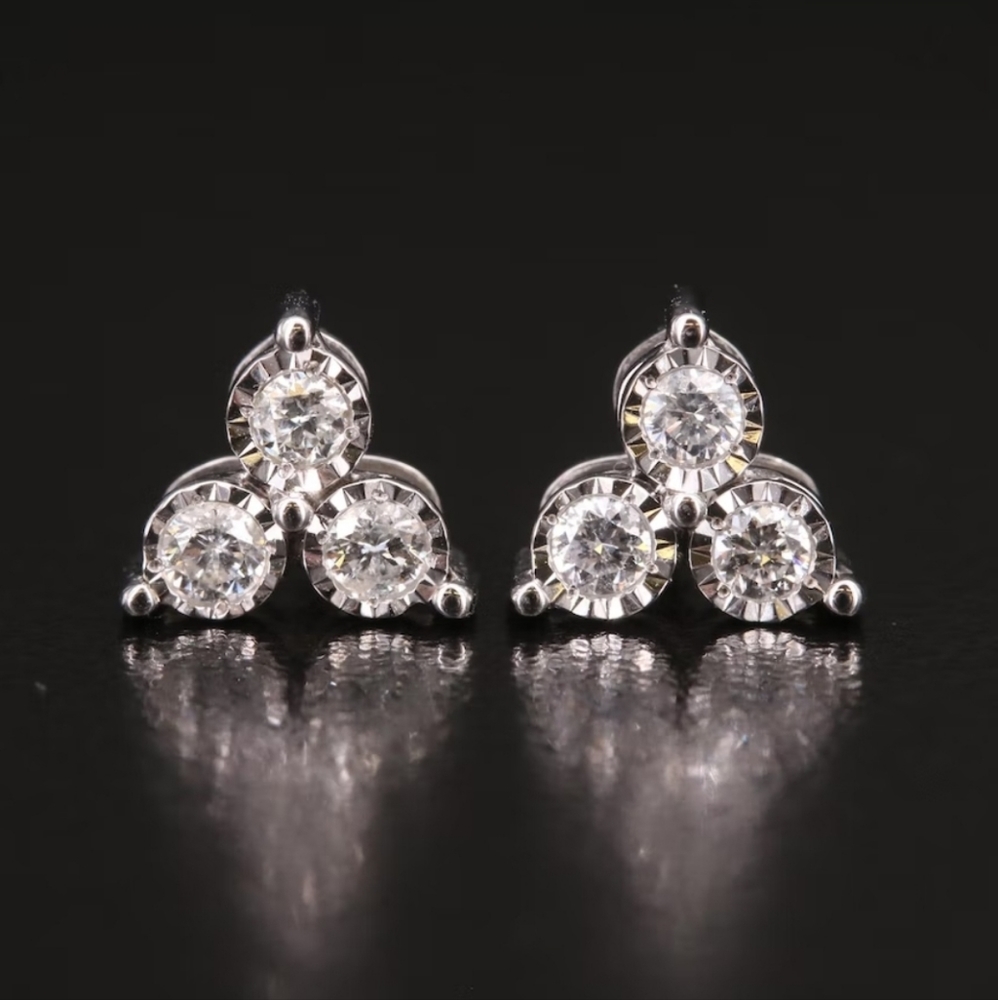 10k .38 ctw Diamond Earrings